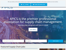 Tablet Screenshot of jobs.apics.org