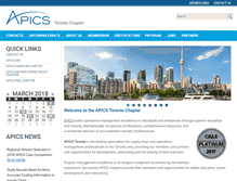 Tablet Screenshot of apics.ca
